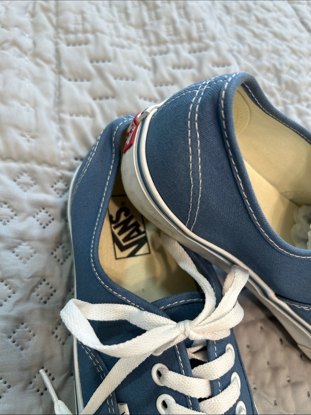 Vans 9.5 classic canvas lace up blue - Picture 3 of 8